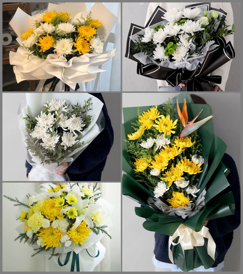 贵州六盘水盘县乌蒙镇房格村白事花束代送